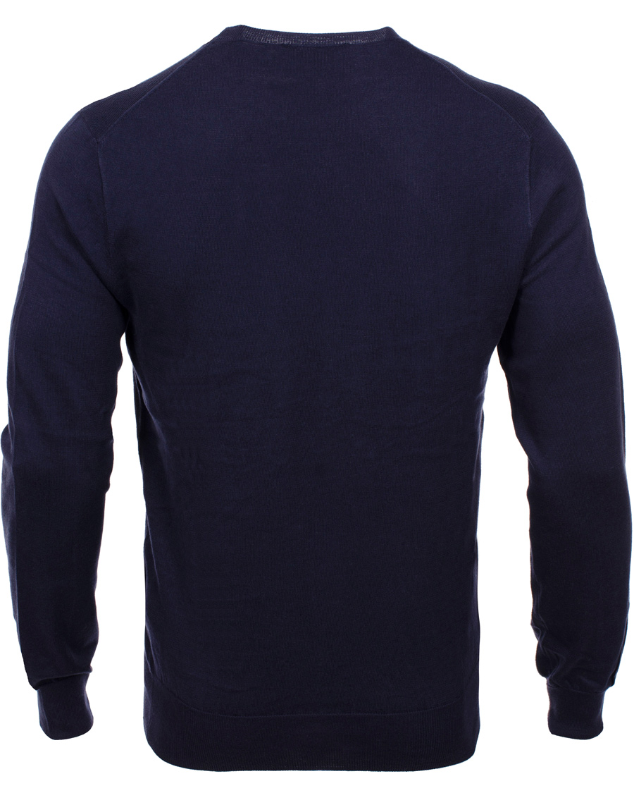 Men | Sweaters & Knitwear | Polo Ralph Lauren | Slim Fit Pima Cotton Crew Neck Pullover Hunter Navy