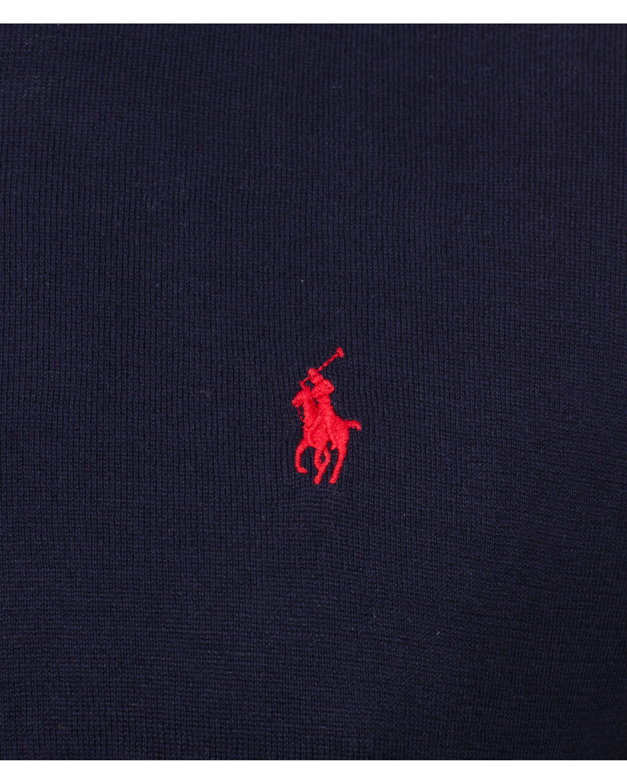 Men | Sweaters & Knitwear | Polo Ralph Lauren | Slim Fit Pima Cotton Crew Neck Pullover Hunter Navy