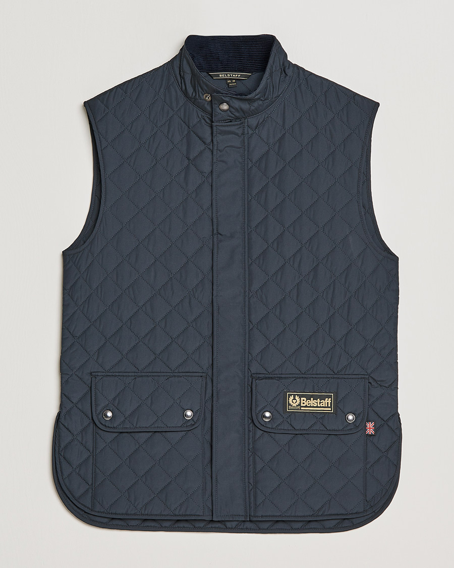Men | Coats & Jackets | Belstaff | Waistcoat Quilted Navy