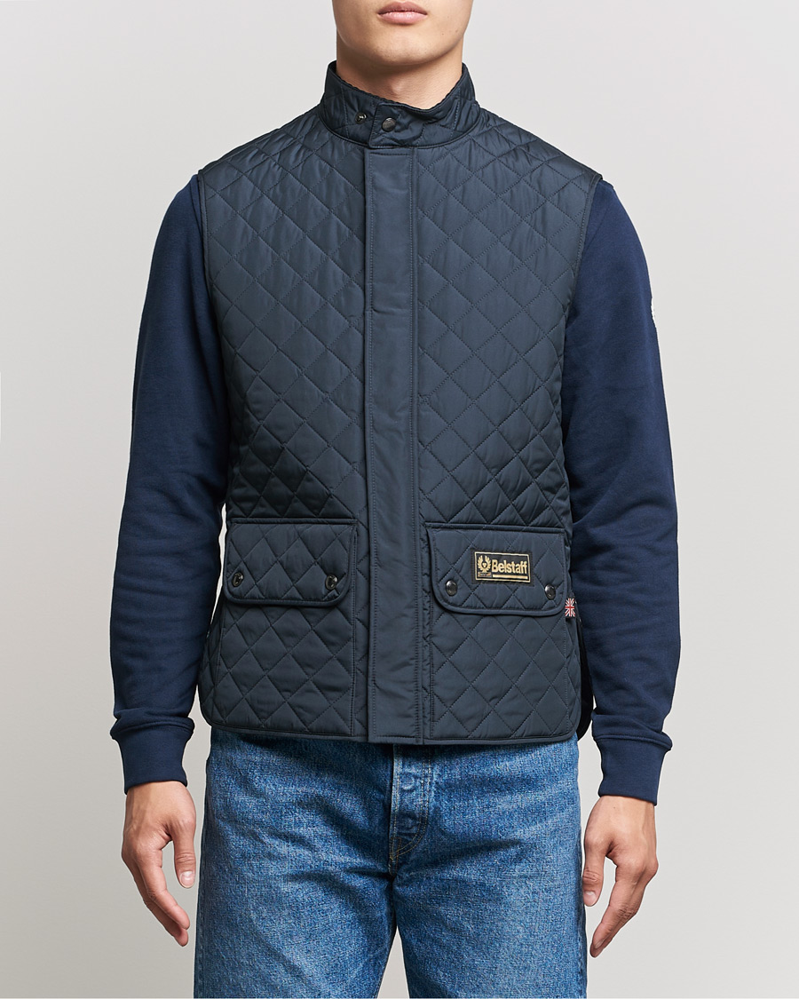 Men | Coats & Jackets | Belstaff | Waistcoat Quilted Navy