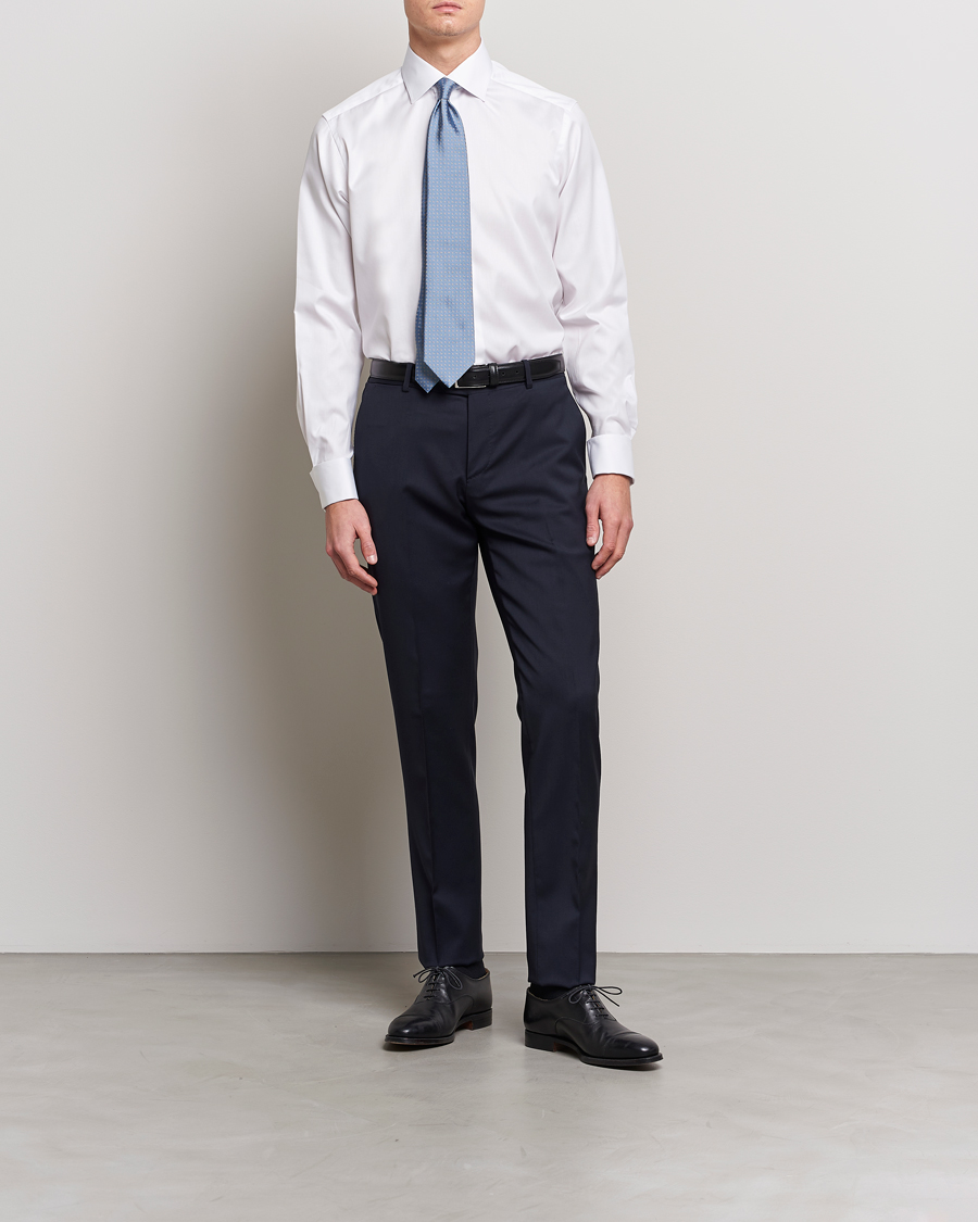 Men | Shirts | Eton | Contemporary Fit Shirt Double Cuff White