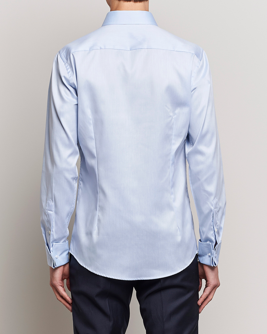 Men | Shirts | Eton | Slim Fit Shirt Double Cuff Blue