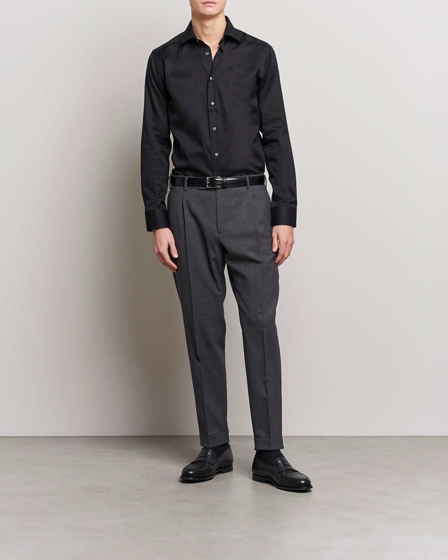 Men | Shirts | Eton | Slim Fit Shirt Black