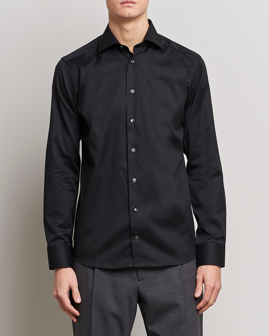 Men | Shirts | Eton | Slim Fit Shirt Black