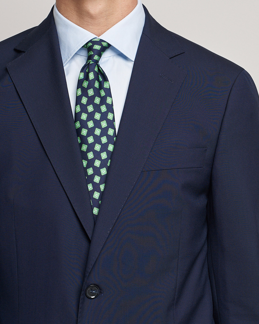 Men | Blazers | Oscar Jacobson | Edmund Blazer Super 120's Wool Navy 154