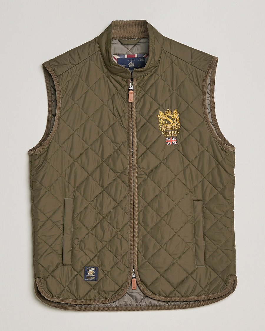 Men | Gilets | Morris | Trenton Quilted Vest Olive