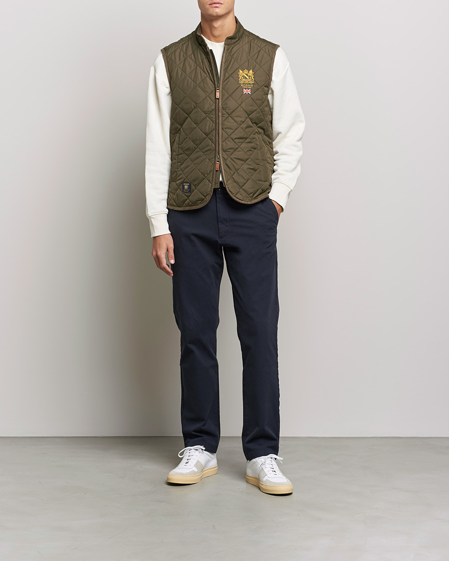 Men | Gilets | Morris | Trenton Quilted Vest Olive