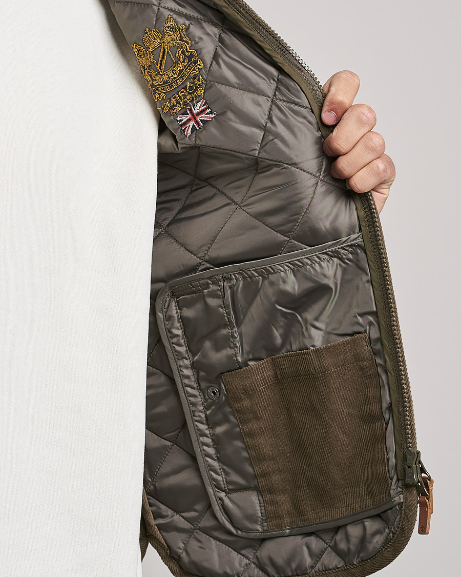 Men | Gilets | Morris | Trenton Quilted Vest Olive