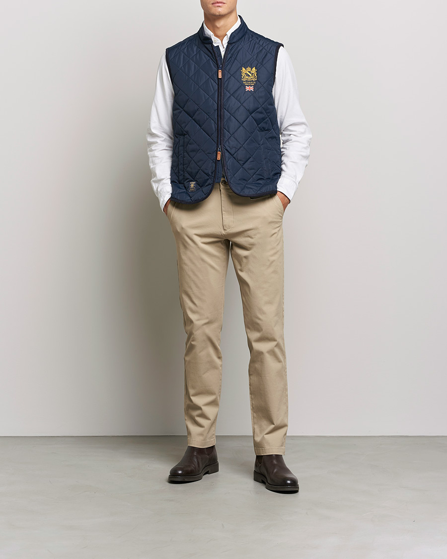 Men | Gilets | Morris | Trenton Quilted Vest Old Blue