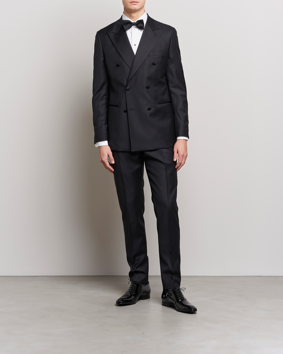 Men | Shirts | Eton | Slim Fit Tuxedo Shirt Black Ribbon White 38 - S