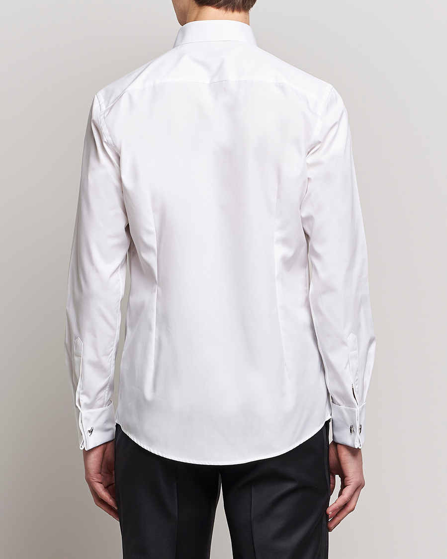 Men | Shirts | Eton | Slim Fit Tuxedo Shirt Black Ribbon White 38 - S