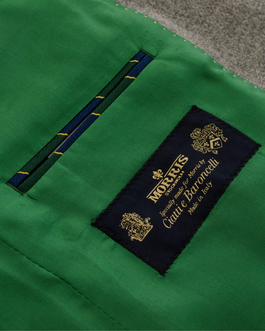 Men | Blazers | Morris | Brian Shetland Wool Diagonal Blazer Grey