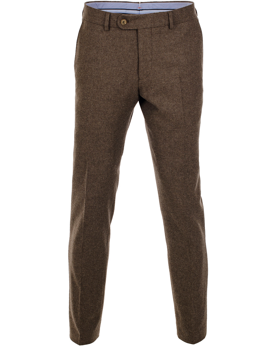 Men | Trousers | Morris | Rodney Diagonal Trousers Brown