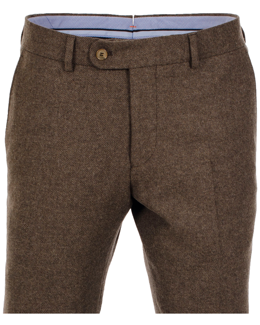 Men | Trousers | Morris | Rodney Diagonal Trousers Brown