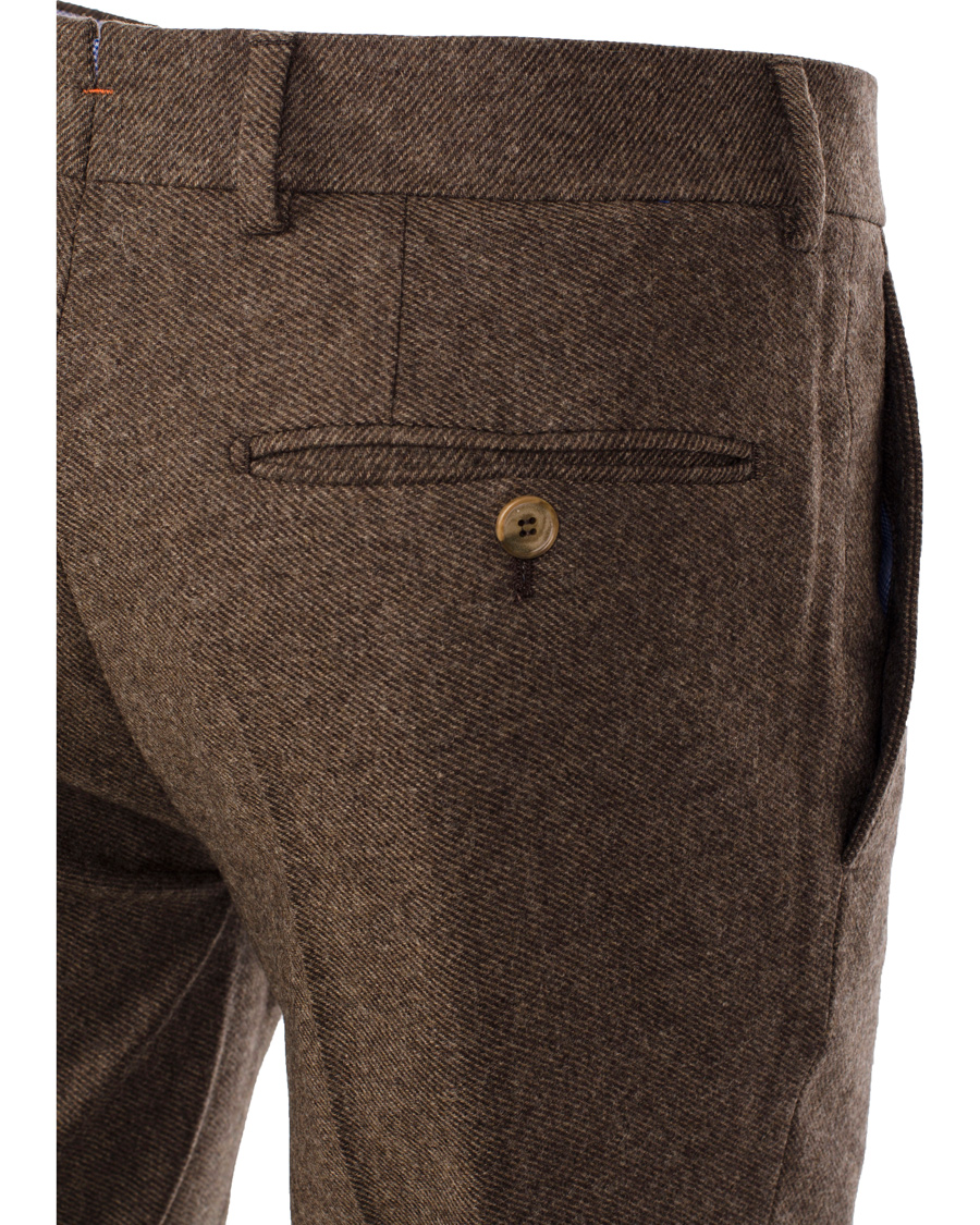 Men | Trousers | Morris | Rodney Diagonal Trousers Brown