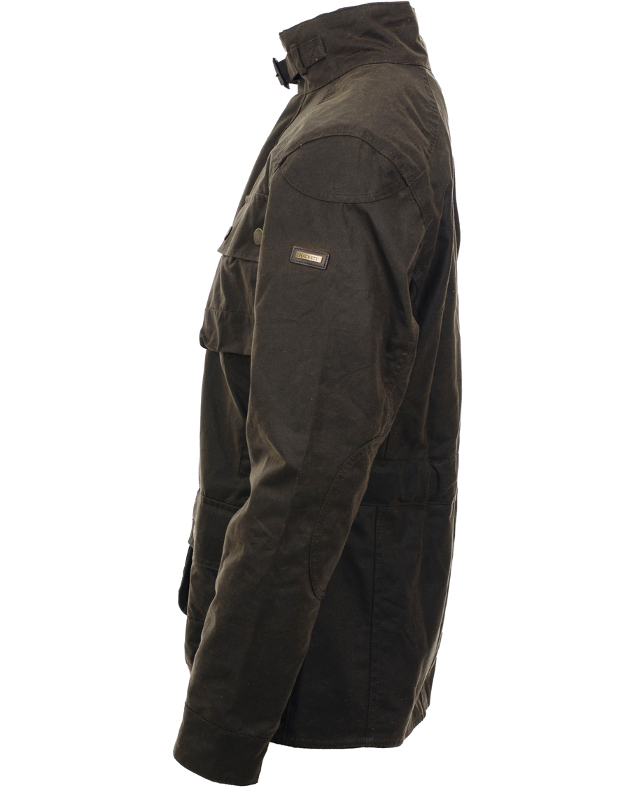 Men | Coats & Jackets | Hackett | Wax Rally Jacket Olive