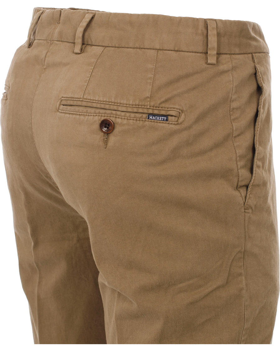 Men | Trousers | Hackett | Kensington Twill Chino Camel