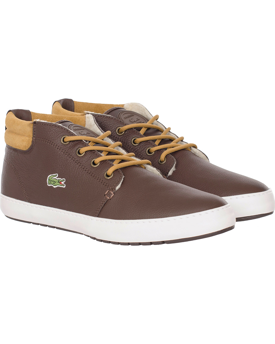 Men | Lacoste Ampthill Terra Mid Sneaker Brown | Lacoste | Ampthill Terra Mid Sneaker Brown