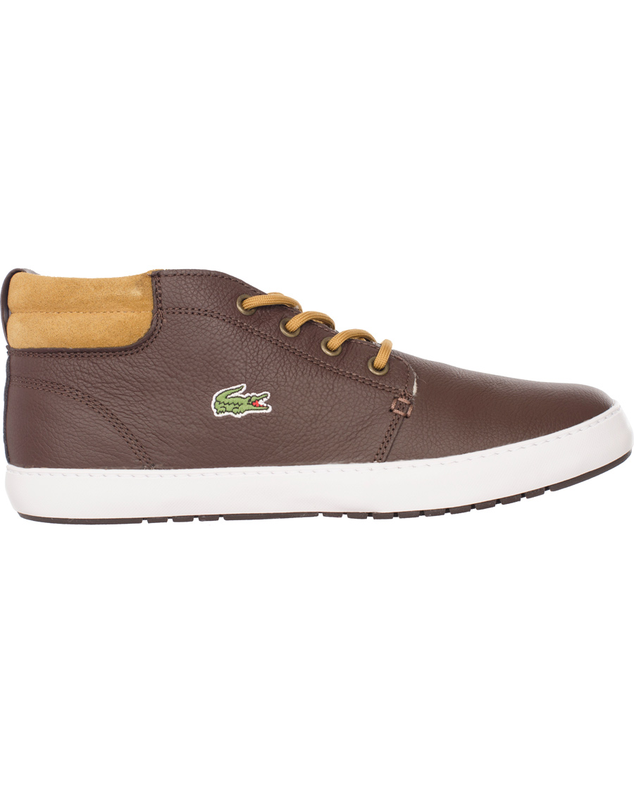 Men | Lacoste Ampthill Terra Mid Sneaker Brown | Lacoste | Ampthill Terra Mid Sneaker Brown