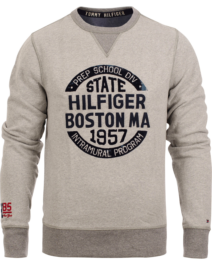 Men | Sweaters & Knitwear | Tommy Hilfiger | Largo C-Neck Vintage Fit Sweatshirt Cloud Heather