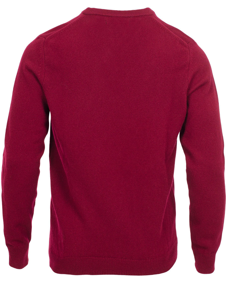 Men | Sweaters & Knitwear | Lyle & Scott | Lambswool V-Neck Pullover Claret Jug