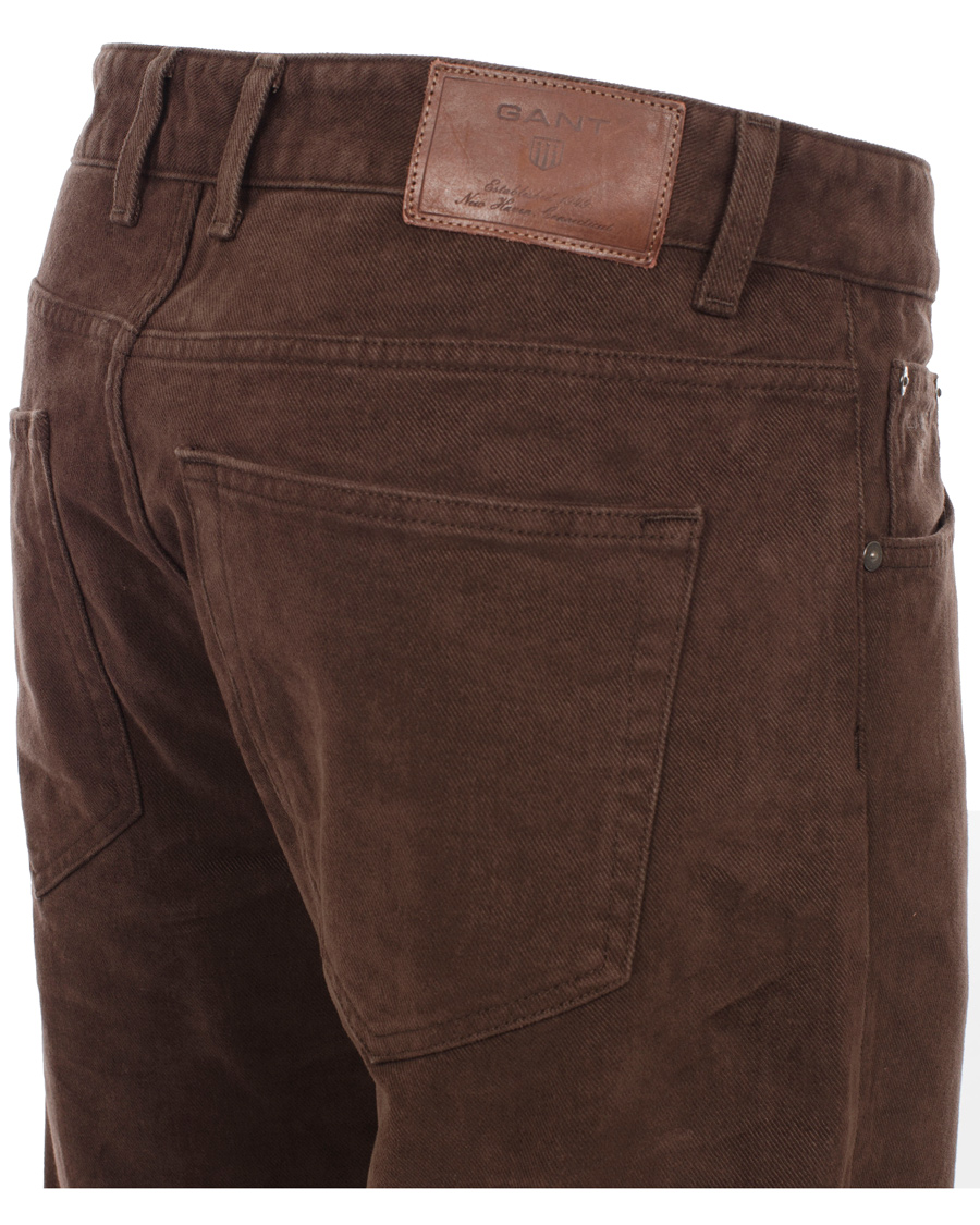 Men | Jeans | GANT | Soft Twill Tyler Jean Brown