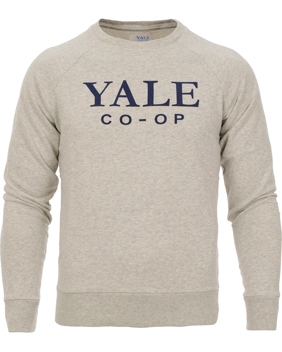 Men | Sweaters & Knitwear | GANT | Yale Coop C-Neck Sweat Light Grey Melange