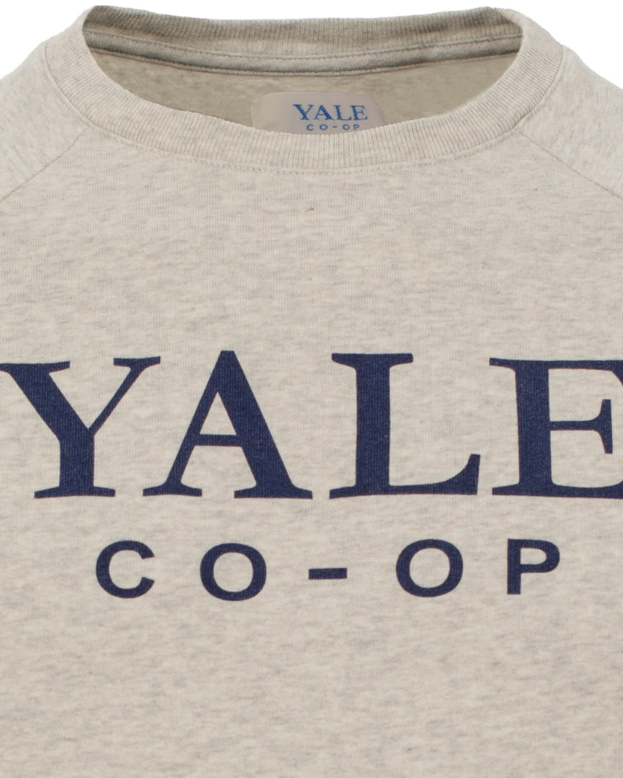 Men | Sweaters & Knitwear | GANT | Yale Coop C-Neck Sweat Light Grey Melange