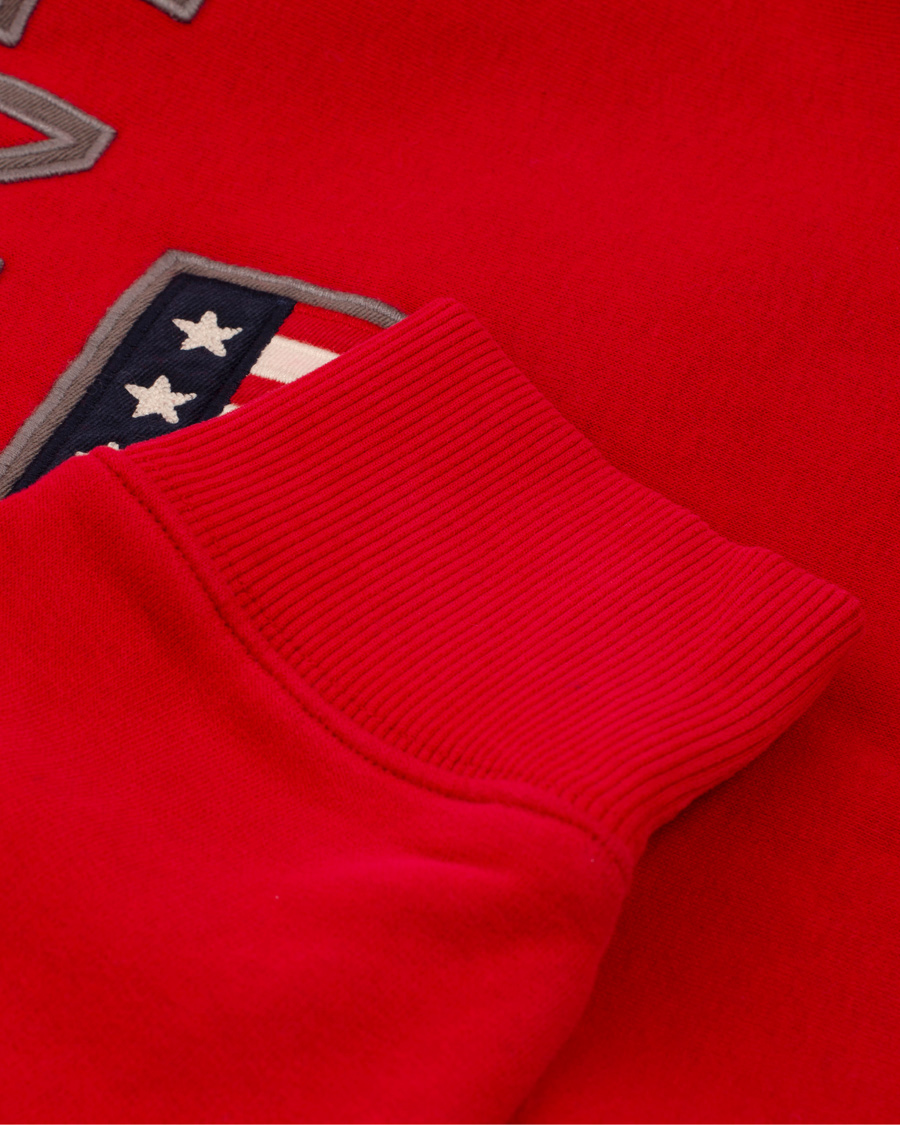 Men | Sweaters & Knitwear | GANT | Shield Hoodie Red