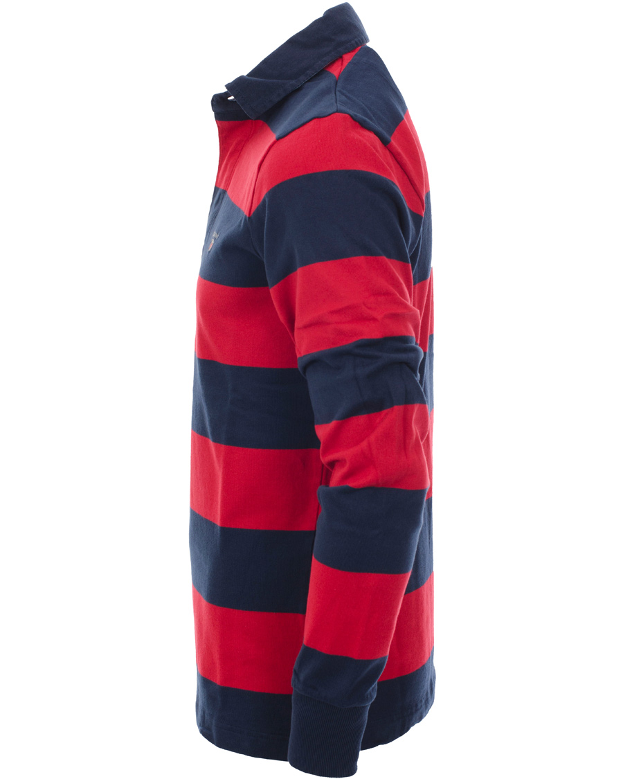 Men | Sweaters & Knitwear | GANT | Barstripe Heavy Rugger Cranberry Red