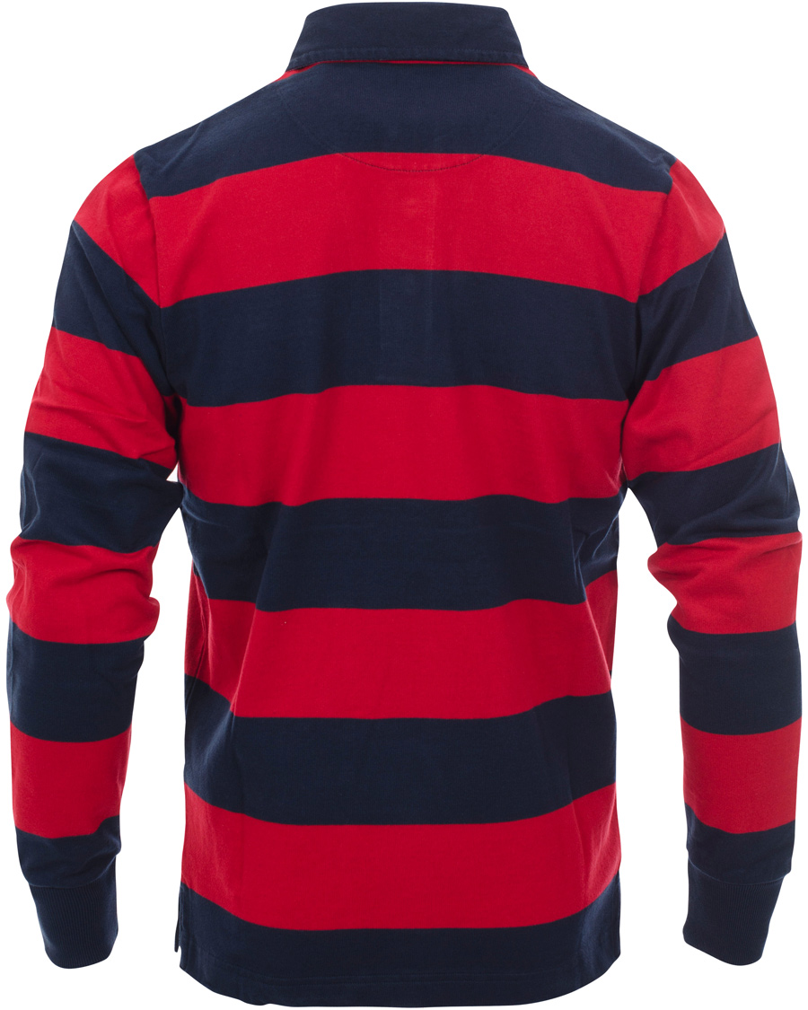 Men | Sweaters & Knitwear | GANT | Barstripe Heavy Rugger Cranberry Red