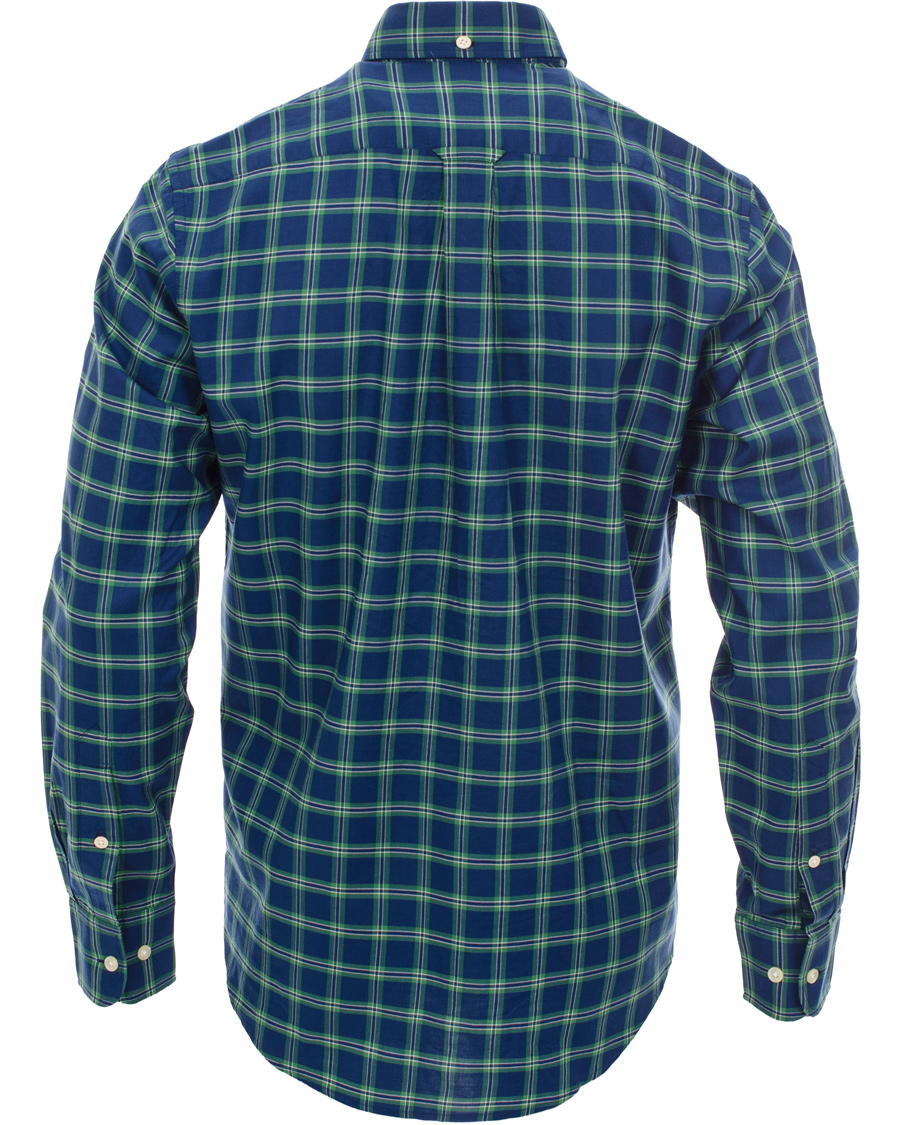 Men | Shirts | GANT | Wilmington Twill Check Regular Fit Shirt Bottle Green