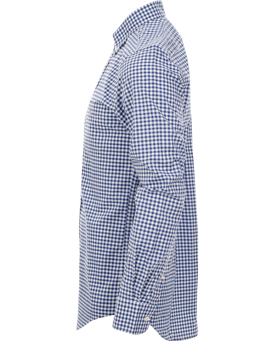 Men | Shirts | GANT | The Gingham Regular Fit Shirt Deep Cobalt Blue