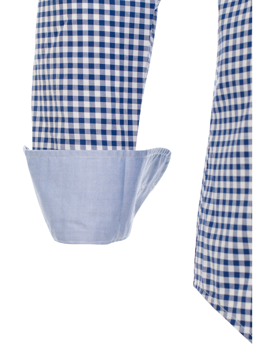 Men | Shirts | GANT | The Gingham Regular Fit Shirt Deep Cobalt Blue