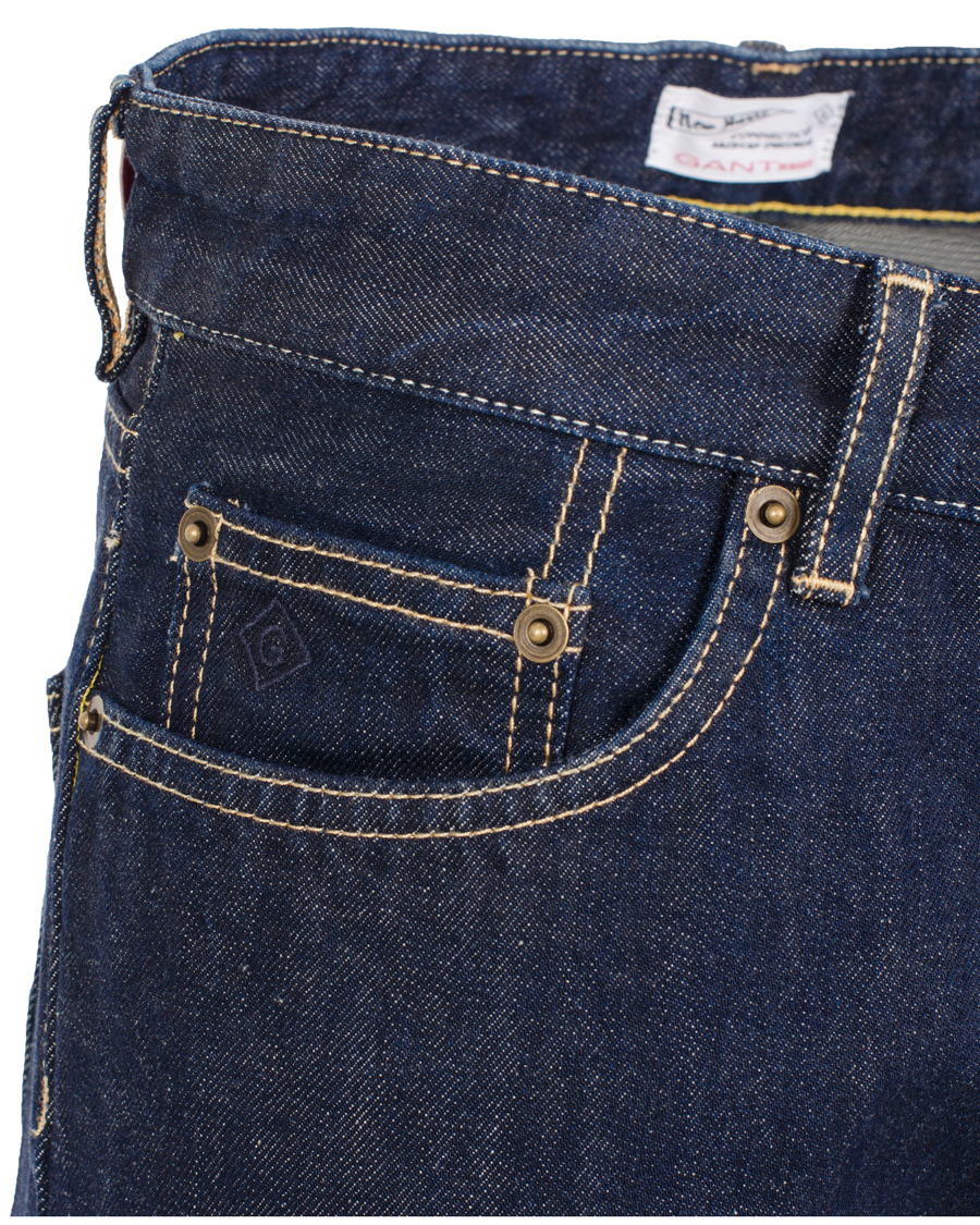 Men | Jeans | GANT Rugger | Stick Boy Raw Jeans Dark Blue