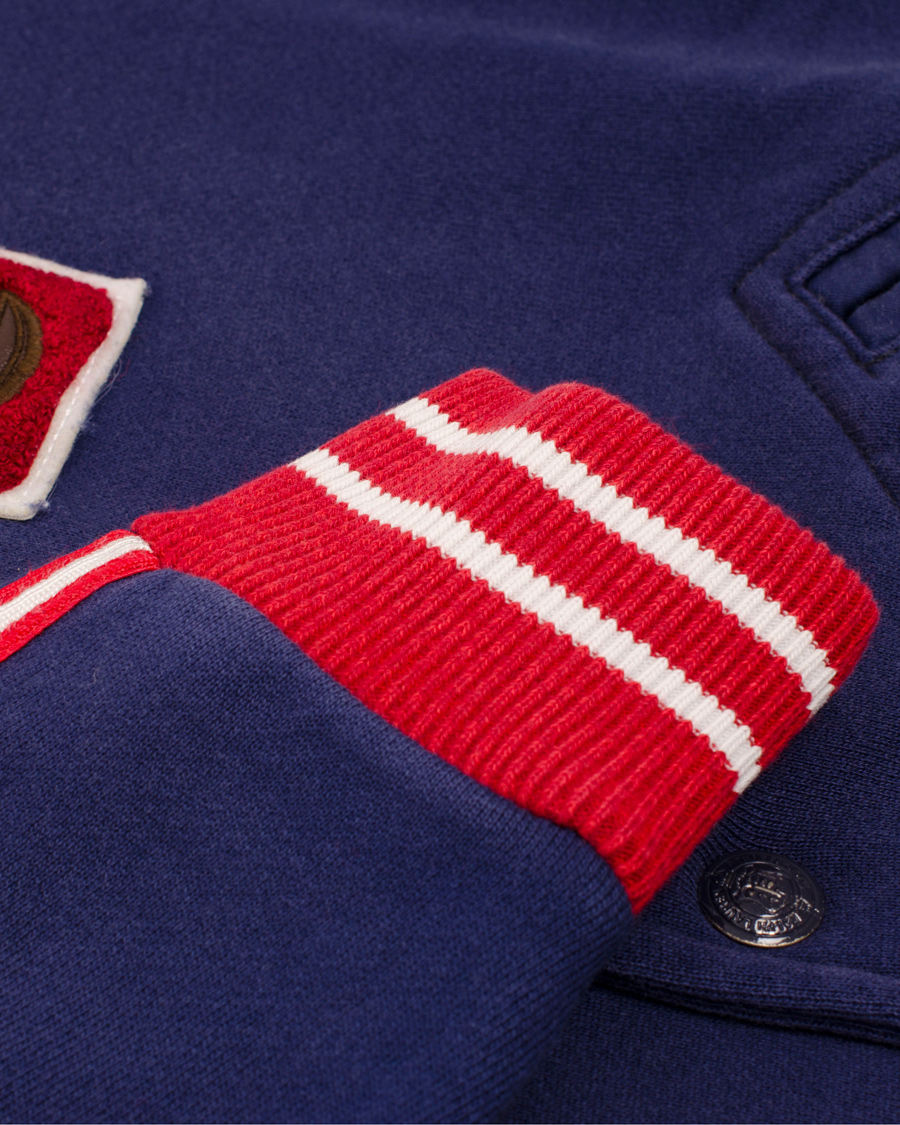 Men | Sweaters & Knitwear | Polo Ralph Lauren | USA Baseball Jacket Blue Mood