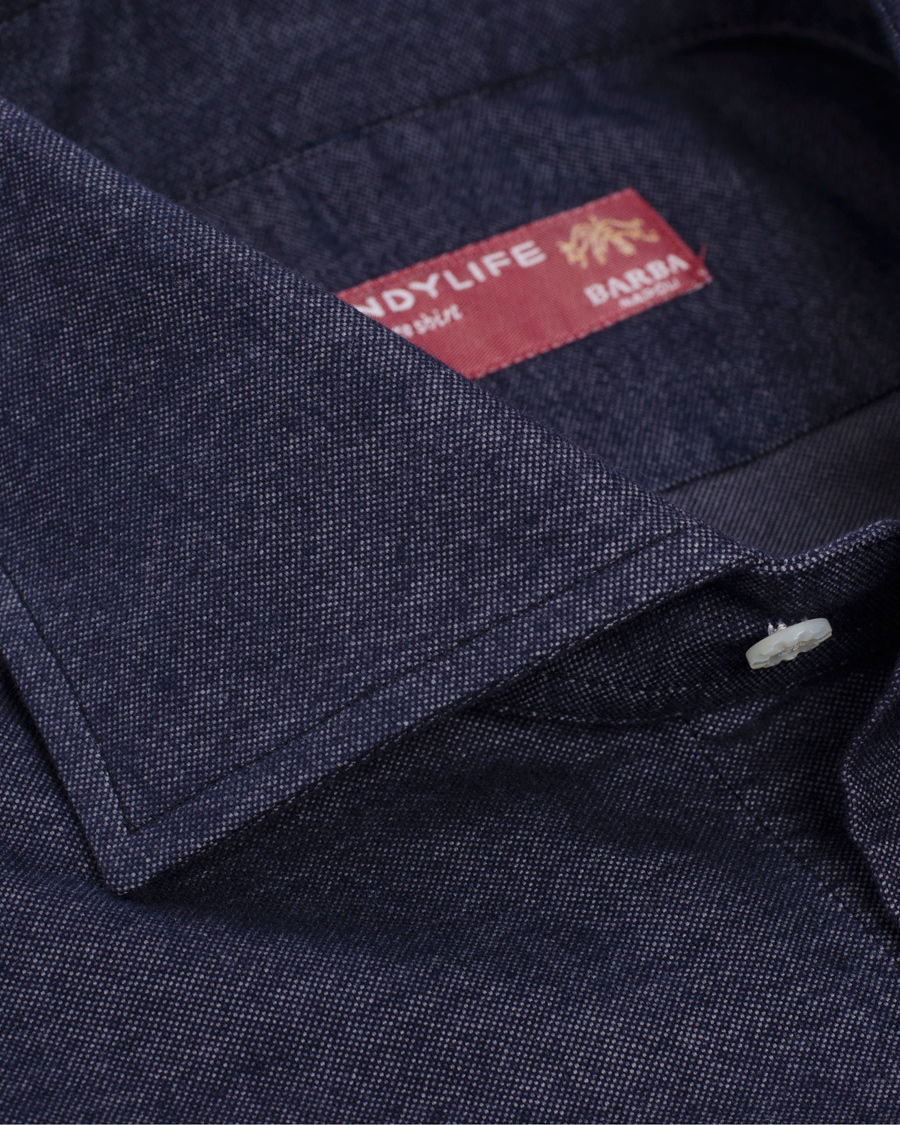 Men | Shirts | Barba Napoli | Dandylife Slim Fit Shirt Casual Blue