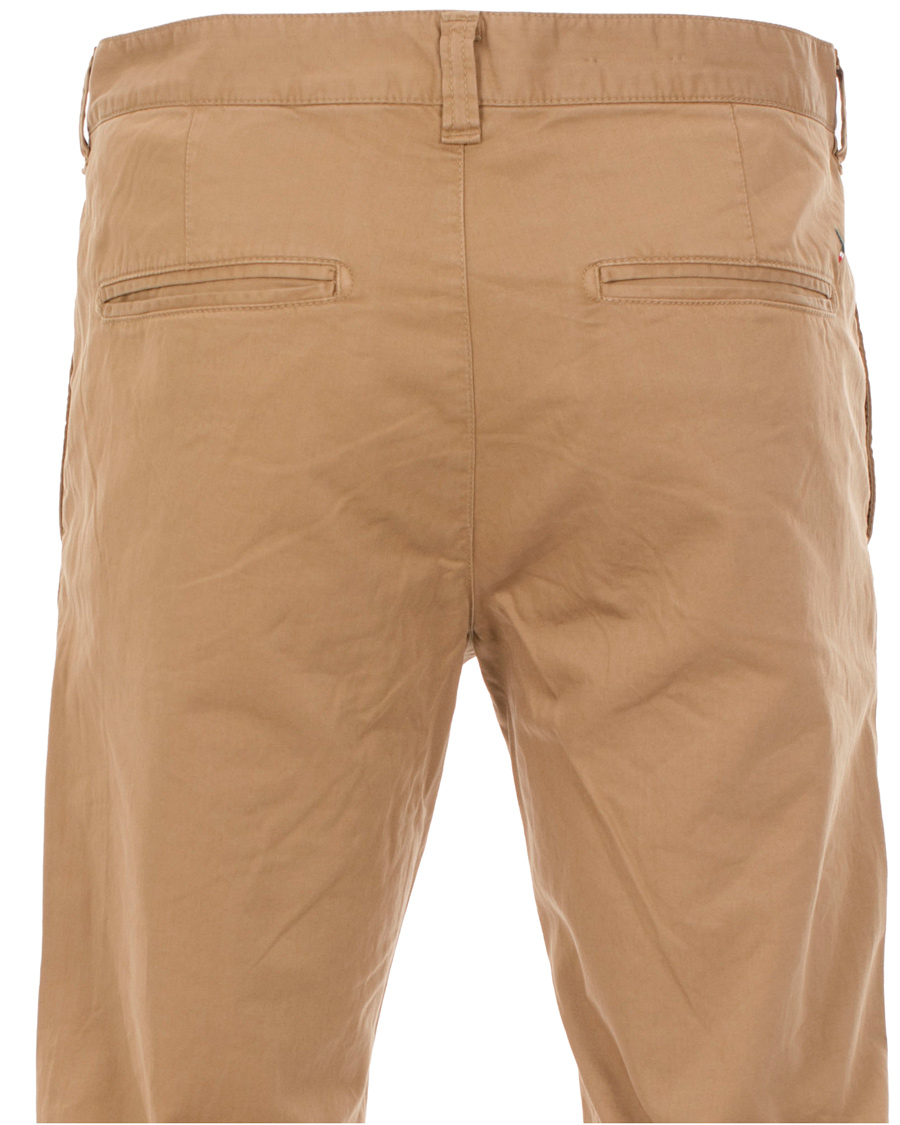Men | Trousers | Boomerang | Steve Satin Cotton Chinos Teak Brown