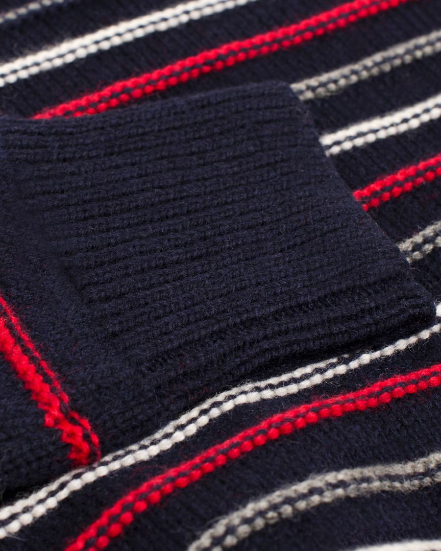 Men | Sweaters & Knitwear | Boomerang | Bo Structure Stripe Sweater Navy