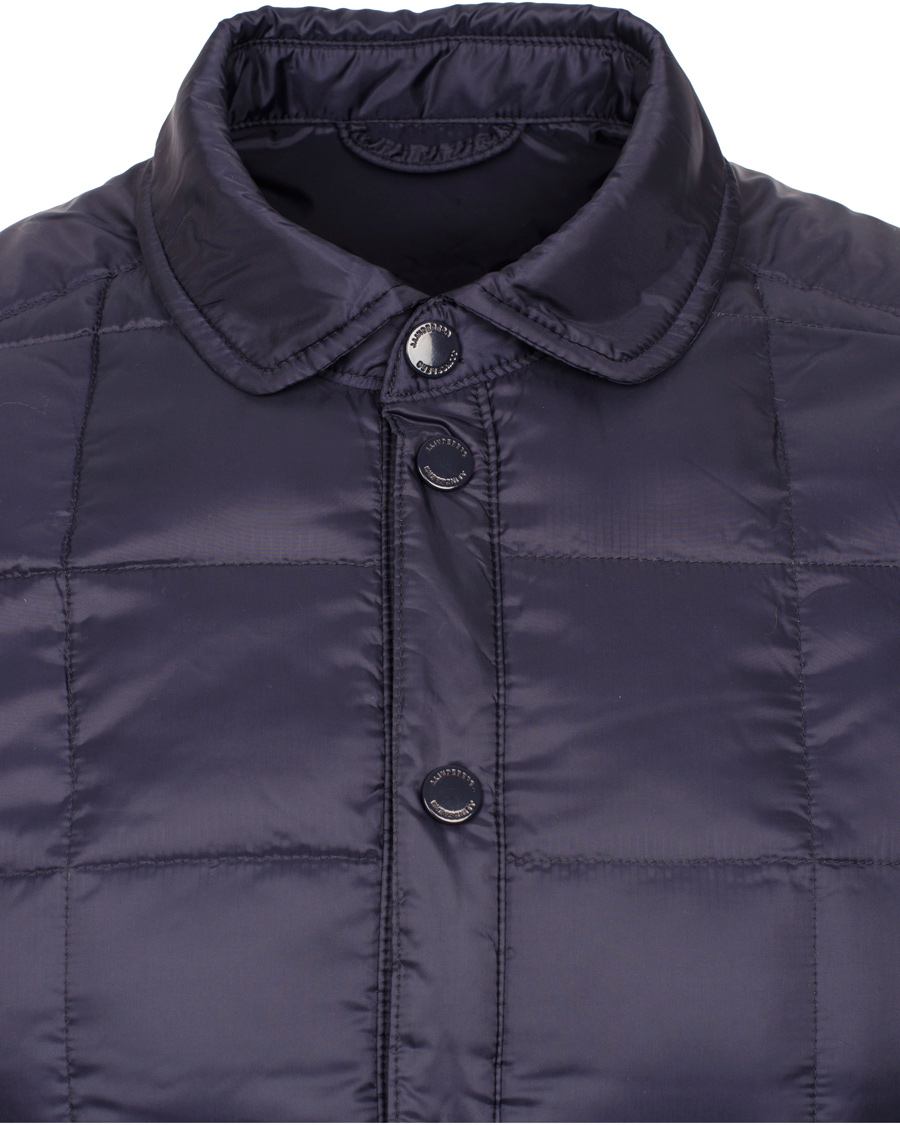 Men | Coats & Jackets | J.Lindeberg | Lawler 46 Feather Nylon Quilted Jacket Dark Navy