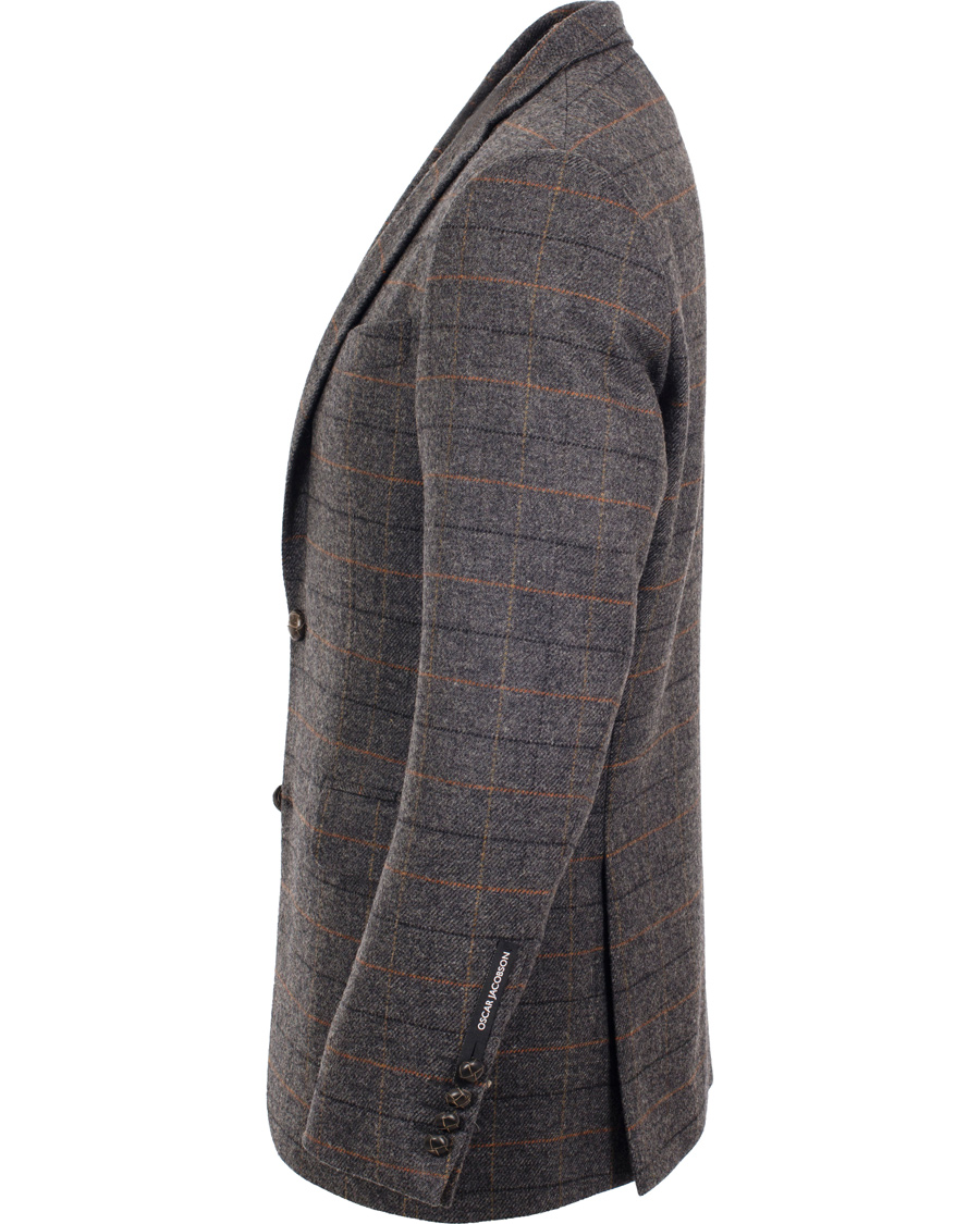 Men | Blazers | Oscar Jacobson | Floyd Window Check Blazer Grey