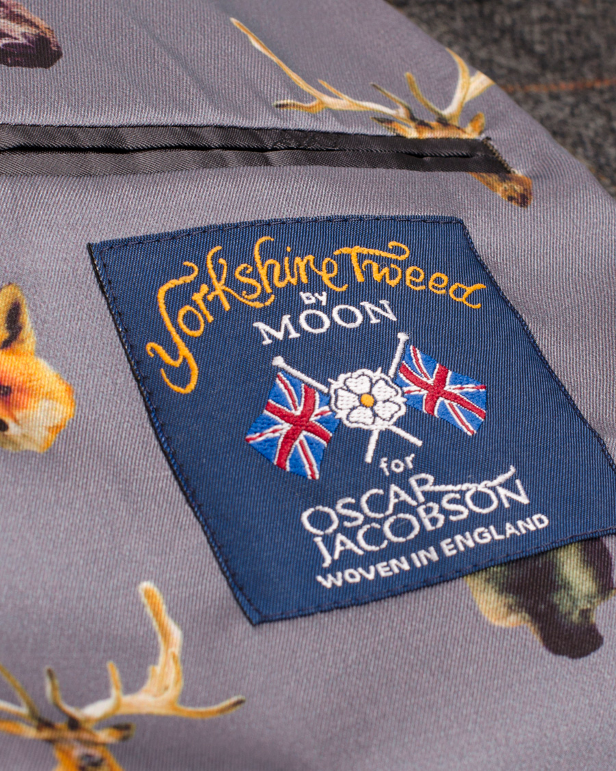 Men | Blazers | Oscar Jacobson | Floyd Window Check Blazer Grey
