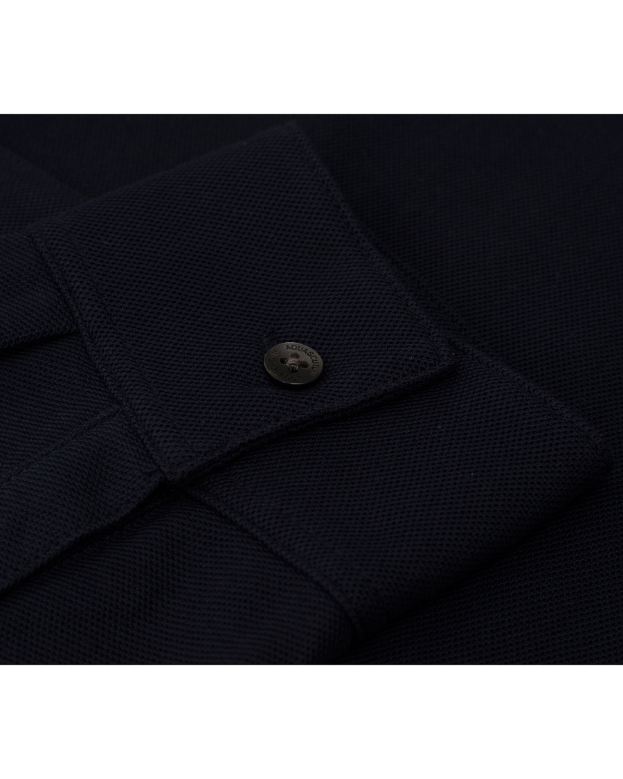 Men | Sweaters & Knitwear | Aquascutum | Long Sleeve Polo Navy