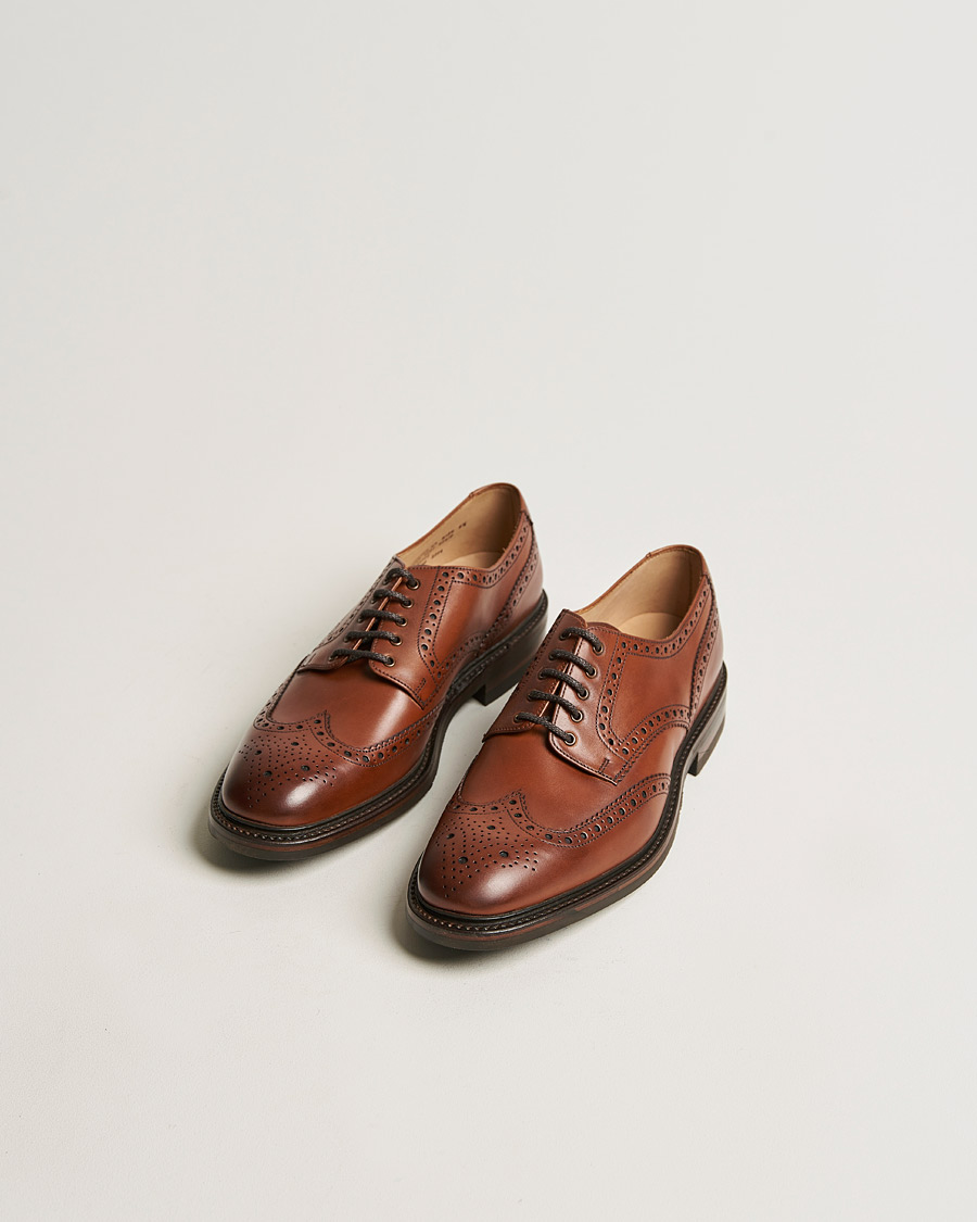 Men | Brogues | Loake 1880 | Chester Brogue Mahogany Burnished Calf