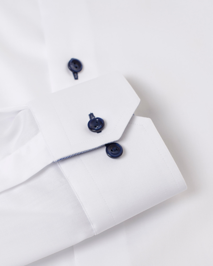 Men | Shirts | Eton | Slim Fit Holiday Shirt Red Ribbon White