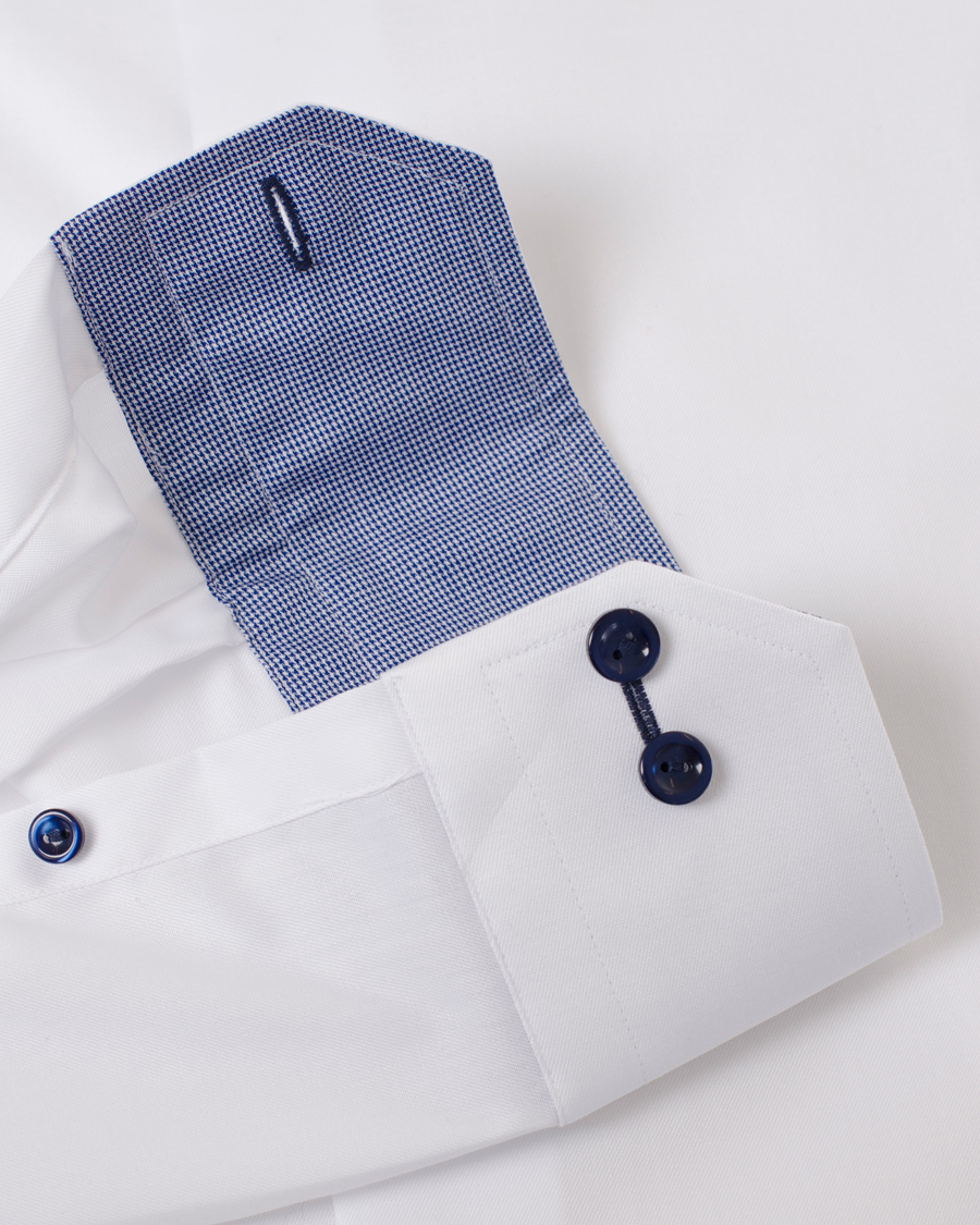 Men | Shirts | Eton | Slim Fit Holiday Shirt Red Ribbon White