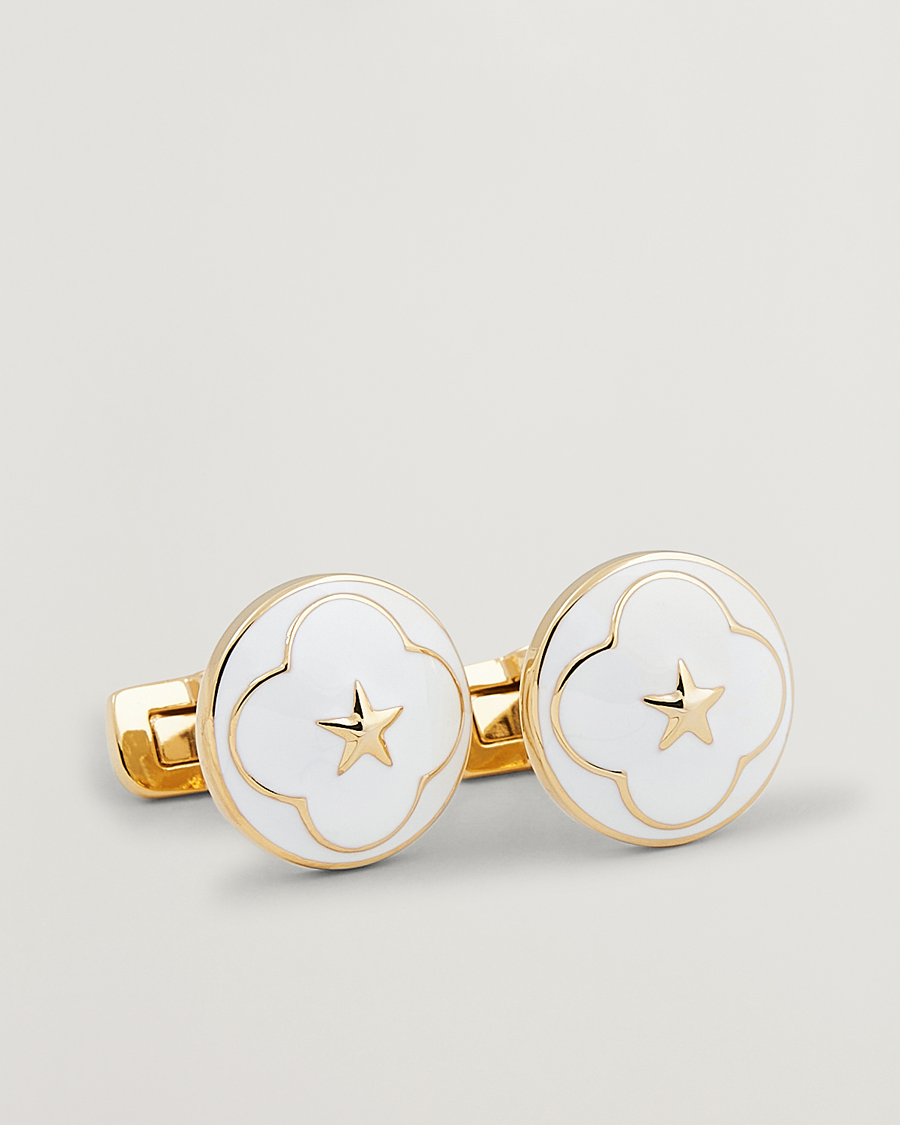 Men | Skultuna Cuff Links Polar Star White | Skultuna | Cuff Links Polar Star White