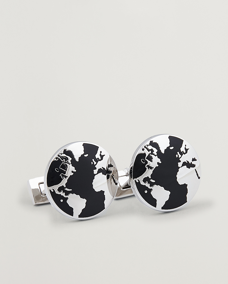 Men | Cufflinks | Skultuna | Cuff Links World Traveler Black