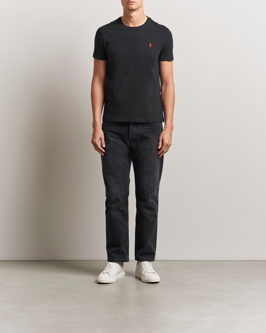 Men | T-Shirts | Polo Ralph Lauren | Custom Slim Fit Tee RL Black