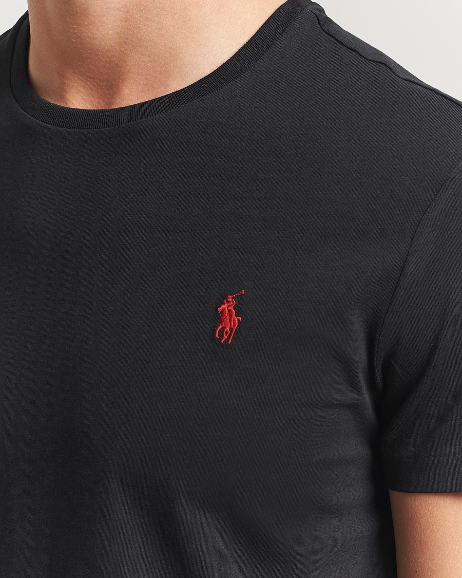 Men | T-Shirts | Polo Ralph Lauren | Custom Slim Fit Tee RL Black